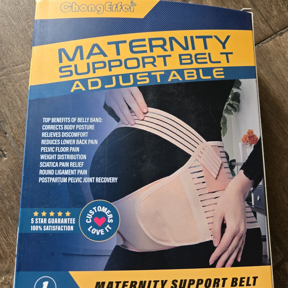 ChongErfei Maternity Support Belt Adjustable - Beige